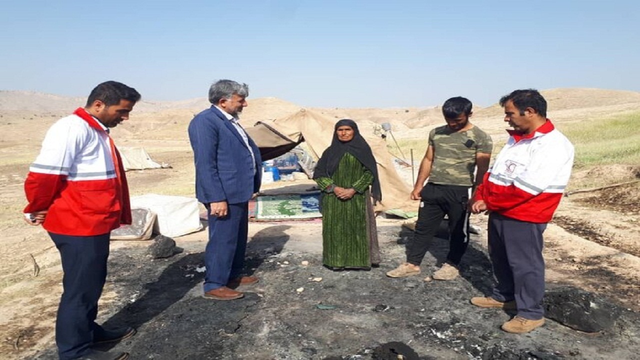 آتش سوزی چادرهای عشایری در گچساران، بدون خسارت جانی