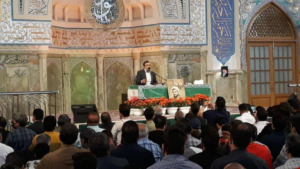 تشییع پیکر حجت&zwnj;الاسلام شهید دارایی در روستا بزد تربت جام