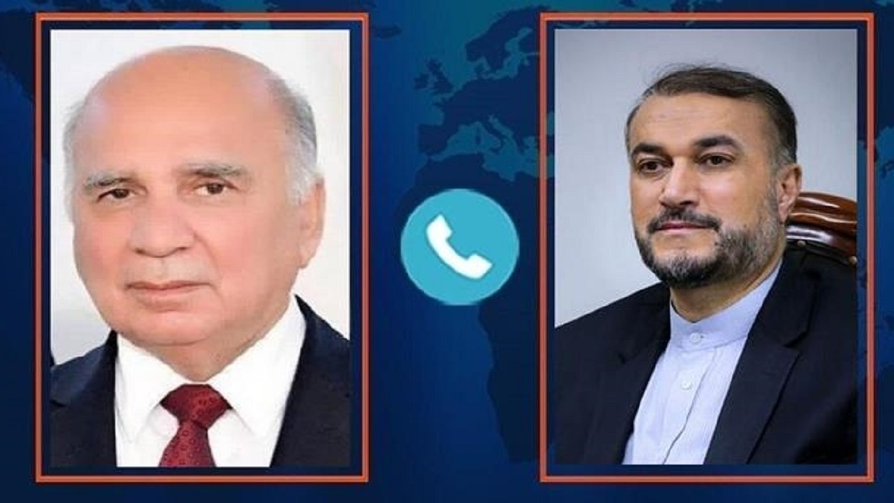 تاکید وزرای خارجه ایران و عراق بر تسریع در اجرای توافقات گذشته میان دو طرف