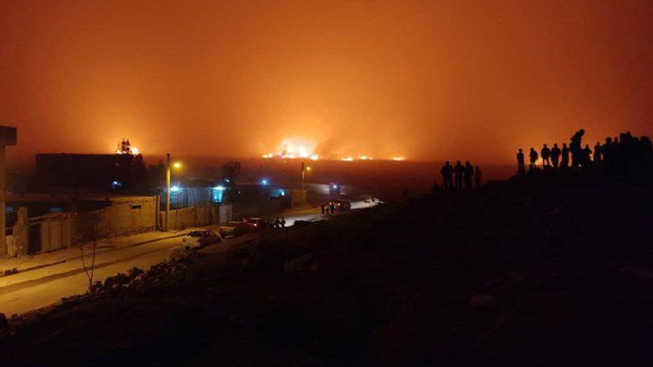 مهار آتش سوزی تالاب بین المللی دورگه سنگی نقده