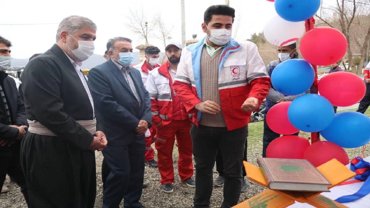 طرح خدمات بشردوستانه مسافرین نوروزی در مریوان آغاز شد