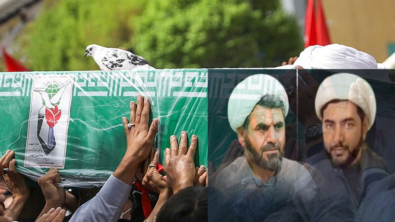 تشییع پیکر طلاب شهید