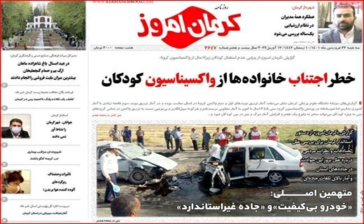 روزنامه کرمان امروز 