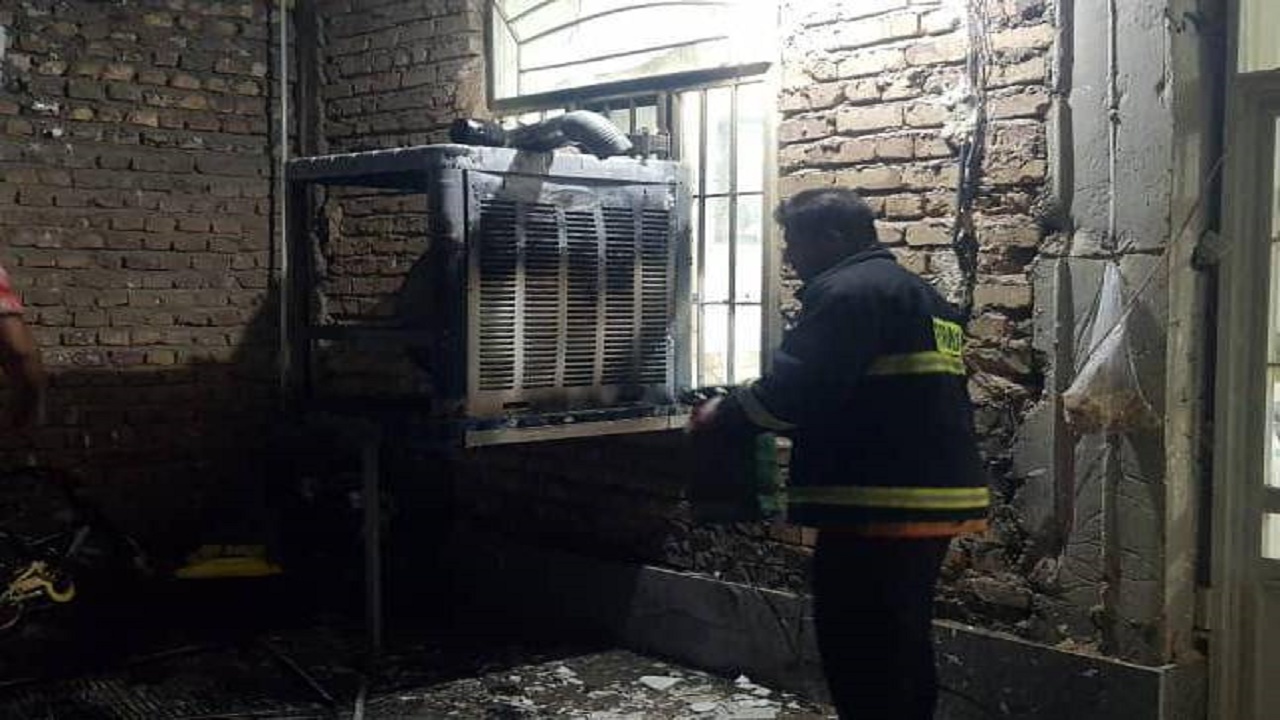 جلوگیری از فاجعه‌ بزرگ بامهار آتش سوزی منزل درکرمان