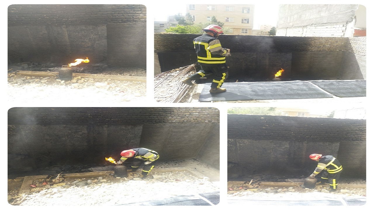 مهار حریق کپسول گاز در سمنان