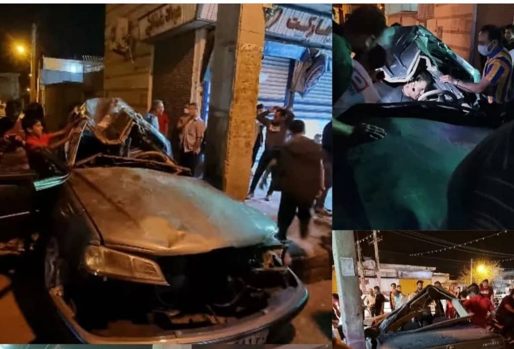 ۲ کشته و مصدوم در تصادف مرگبار بلوار امام خمینی کازرون