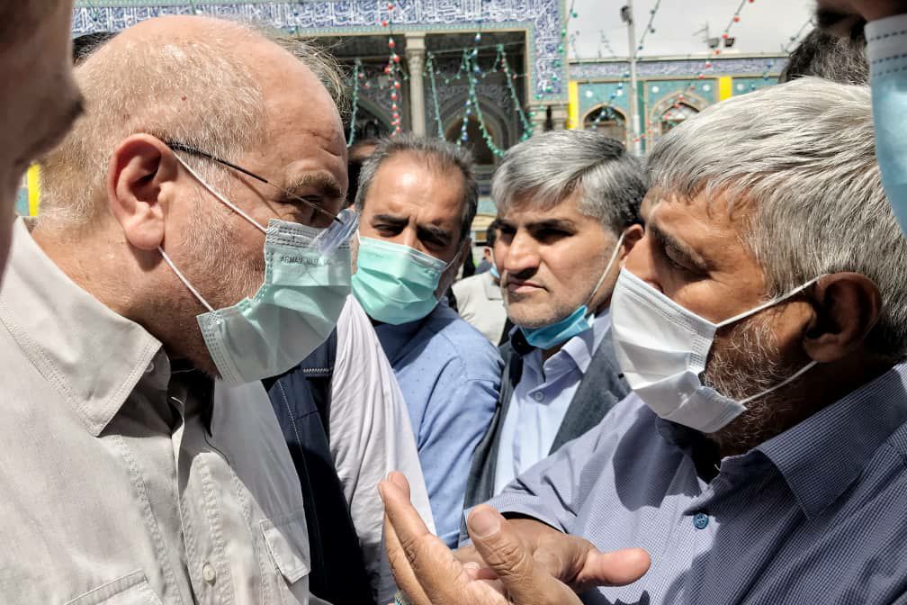 گفت&zwnj;وگوی بی&zwnj;واسطه قالیباف با مردم ری پس از نماز جمعه + عکس و فیلم