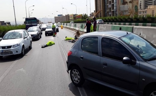 تصادف پاکبان در اصفهان