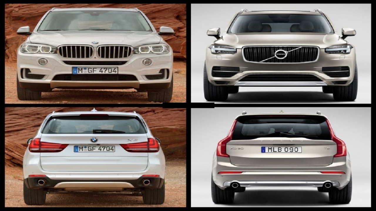 مقایسه ولوو XC90 در مقابل بی ام و X5 + فیلم