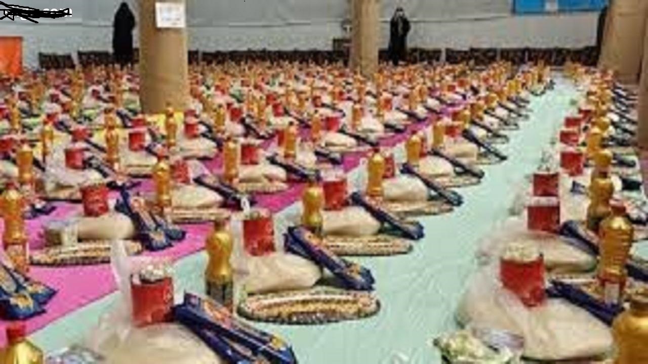 توزیع ۲ هزار بسته‌های مواد غذایی بین نیازمندان همدان