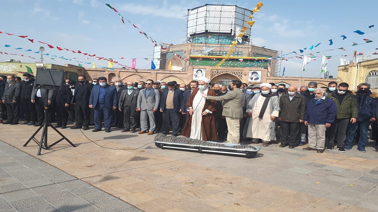 تشییع پیکر قاسم انصاری چهره فرهیخته ادبی قزوین