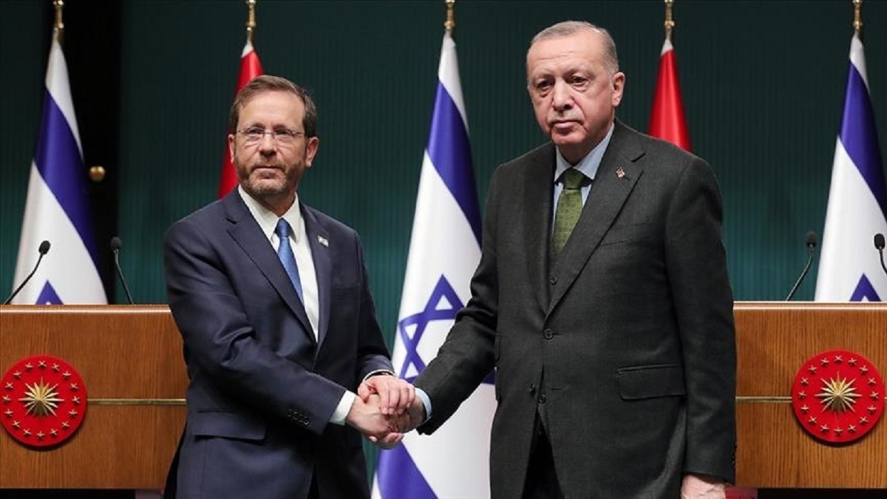 گفتگوی اردوغان با رئیس رژیم صهیونیستی در مورد تحولات مسجدالاقصی