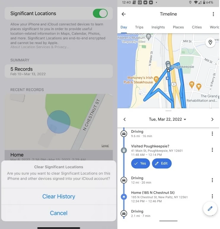ردیابی مخفی iOS 