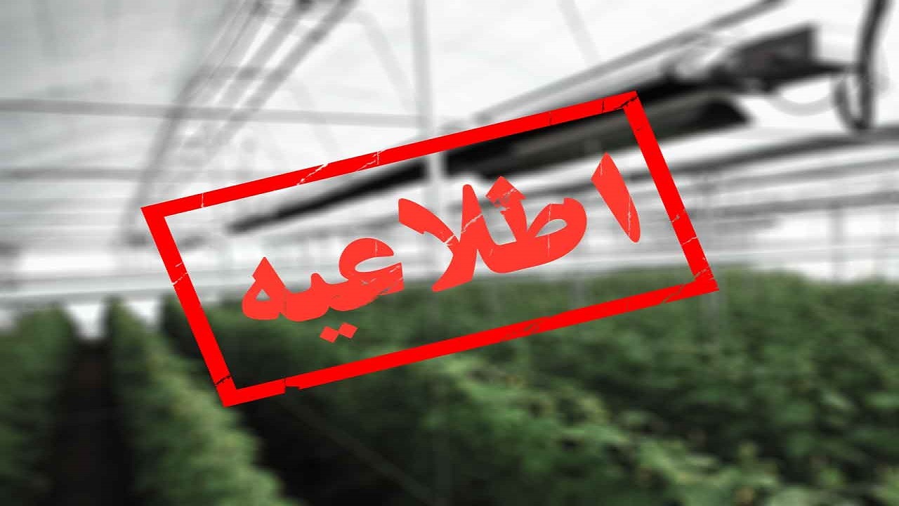 اطلاعیه مهم سازمان جهادکشاورزی گلستان به گلخانه داران و باغداران