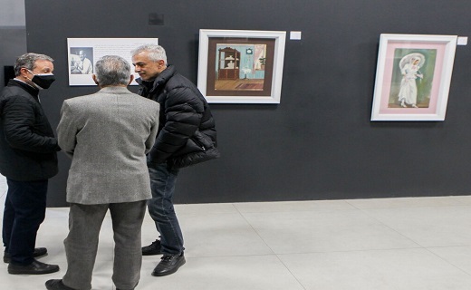 نمایشگاه نقاشی استاد حبیب محمدی در موزه رشت