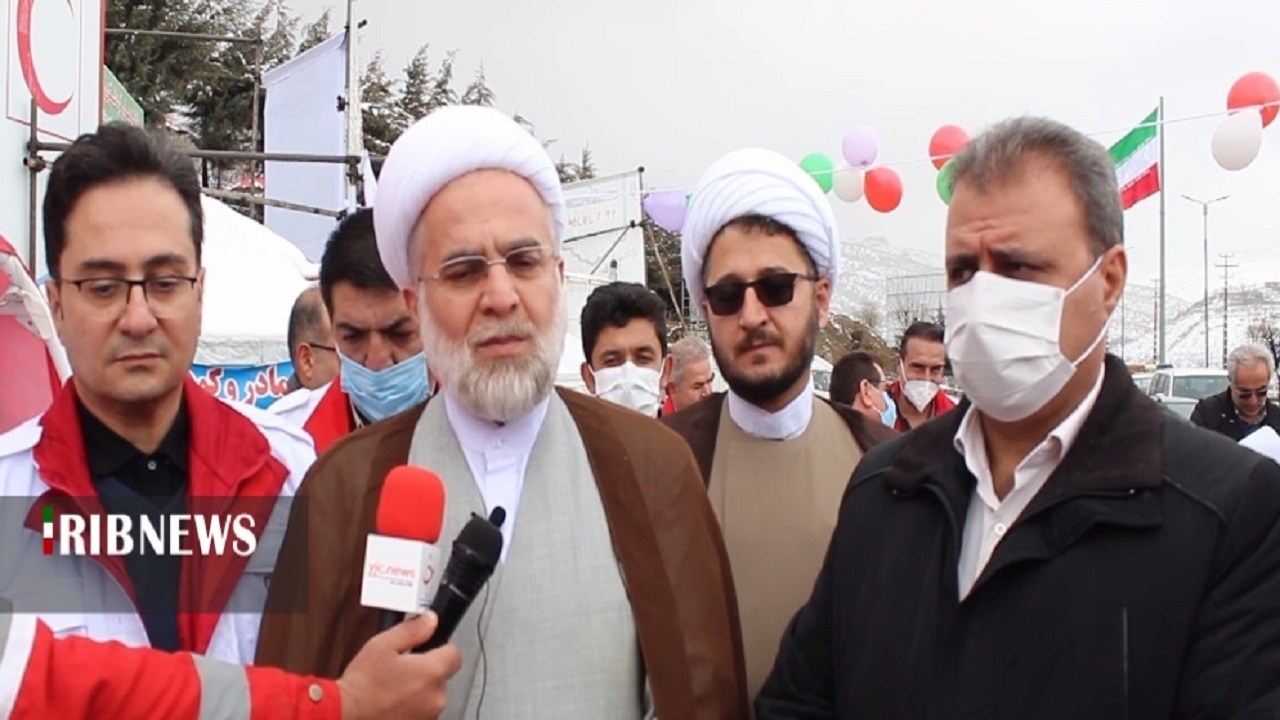 بازدید نماینده ولی فقیه در کردستان از پایگاه‌های هلال احمر بانه