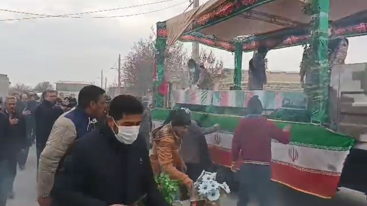 کمیجان هشتمین ایستگاه استقبال مردم استان مرکزی از شهدای گمنام