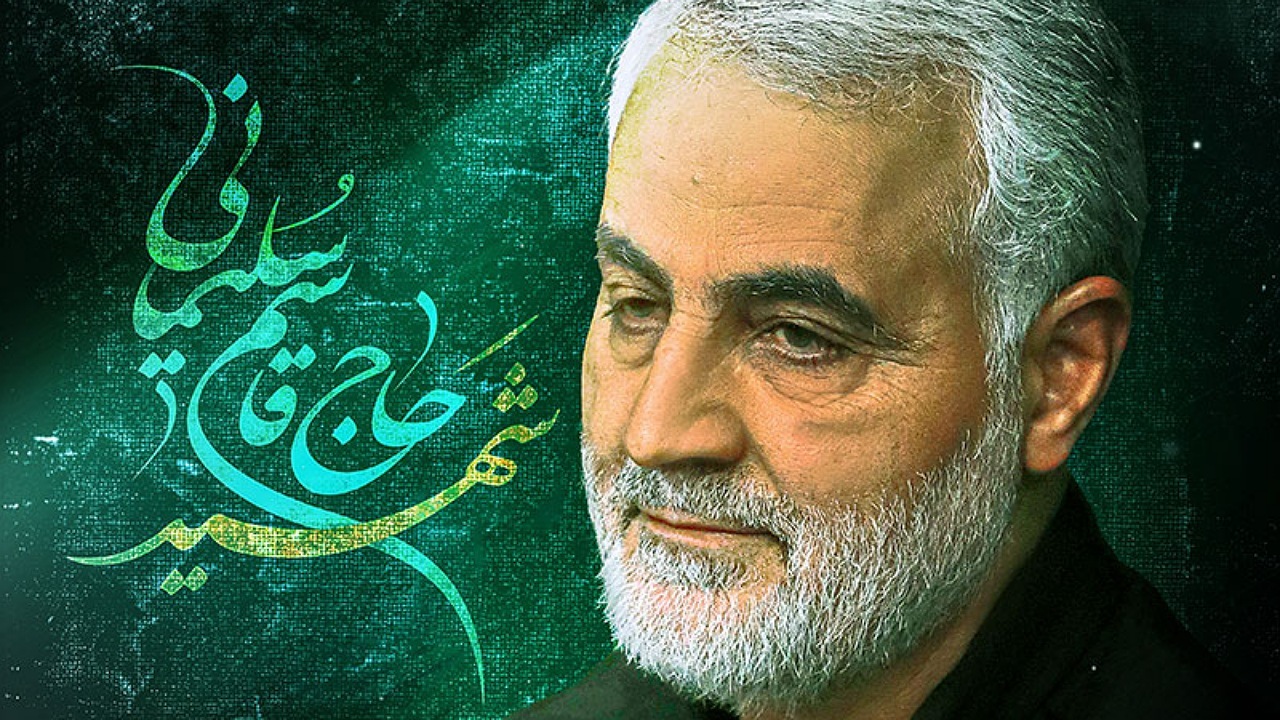 شعر خوانی حماسی شاعر عراقی در وصف حاج قاسم سلیمانی