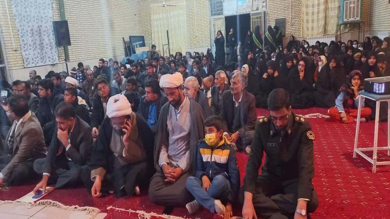 برگزاری مراسم سومین سالگرد شهادت سردار دل‌ها در گنبکی + تصاویر