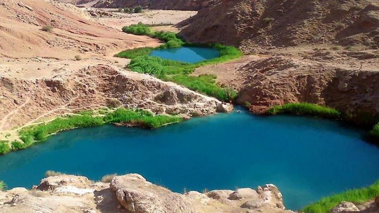 بهسازی محوطه دریاچه دوقلوی آبدانان