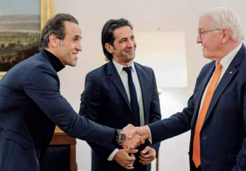 دیدار علی کریمی با رئیس جمهور آلمان