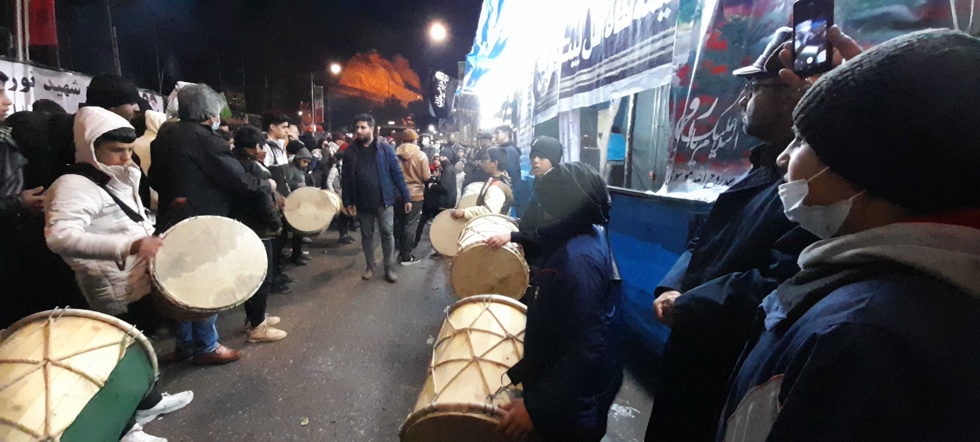 گلزاری شهدای کرمان شب سالگرد شهادت سردار سلیمانی + تصاویر