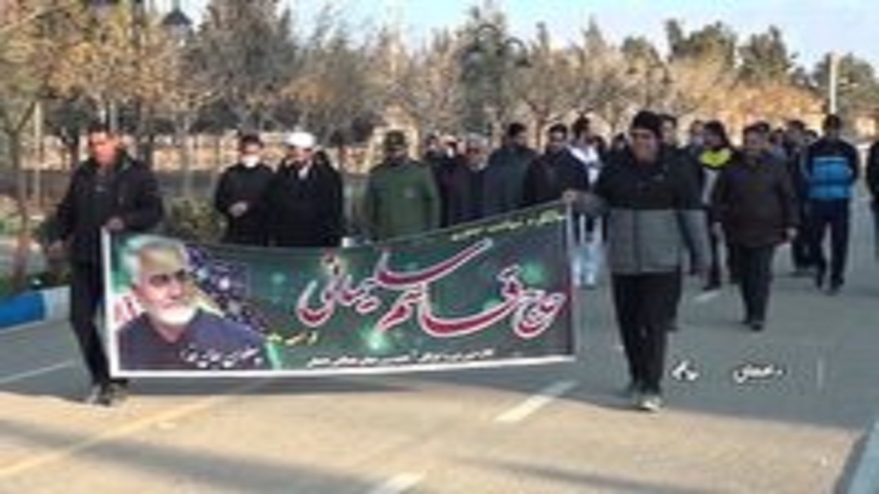همایش پیاده روی به یاد سردار دل‌ها در دامغان