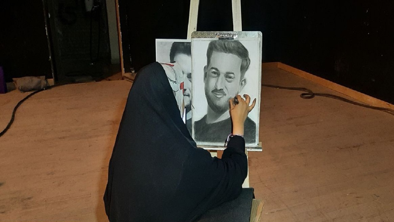تصویرگری چهره شهدای مدافع حرم