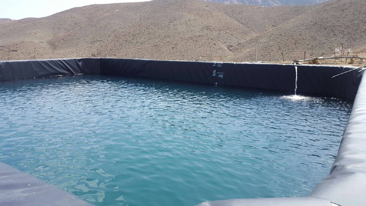 آبگیری بزرگترین استخر کشاورزی استان سمنان