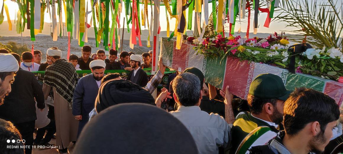 مراسم تشییع شهدای گمنام در شهرستان اندیکا برگزار شد  فیلم و تصاویر