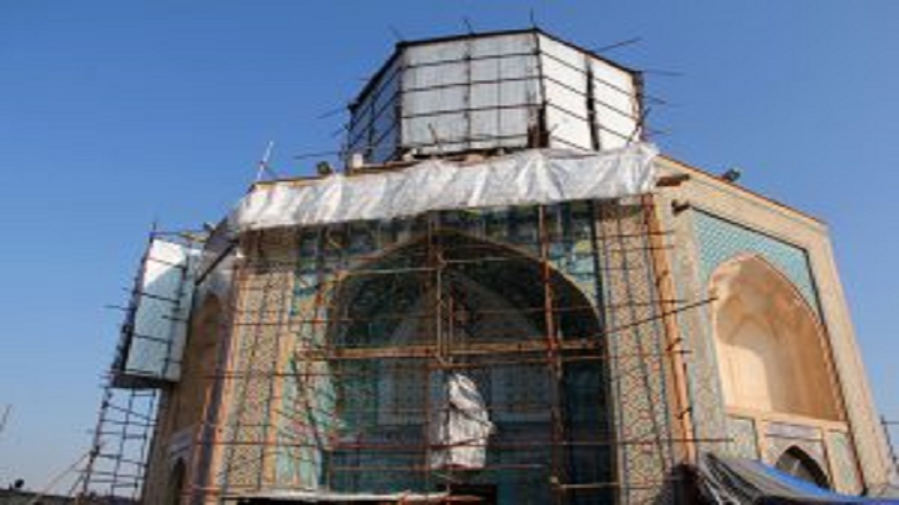 آغاز مرحله ای دیگر از مرمت آستان مقدس امامزاده‌حسین (ع)