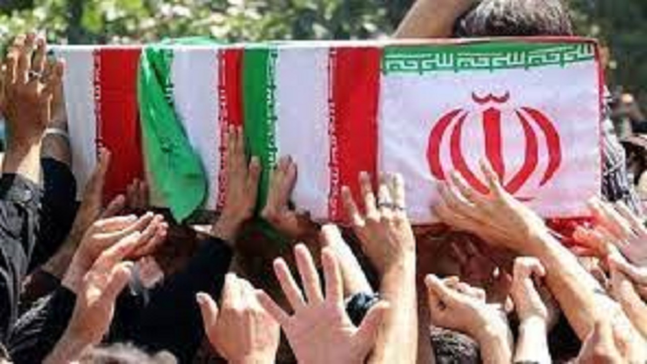 تشییع شهید گمنام دفاع مقدس در کرج