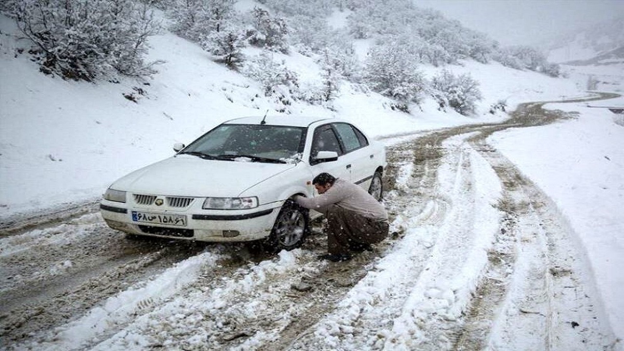 تردد در محورهای کوهستانی بدون زنجیر چرخ ممنوع است