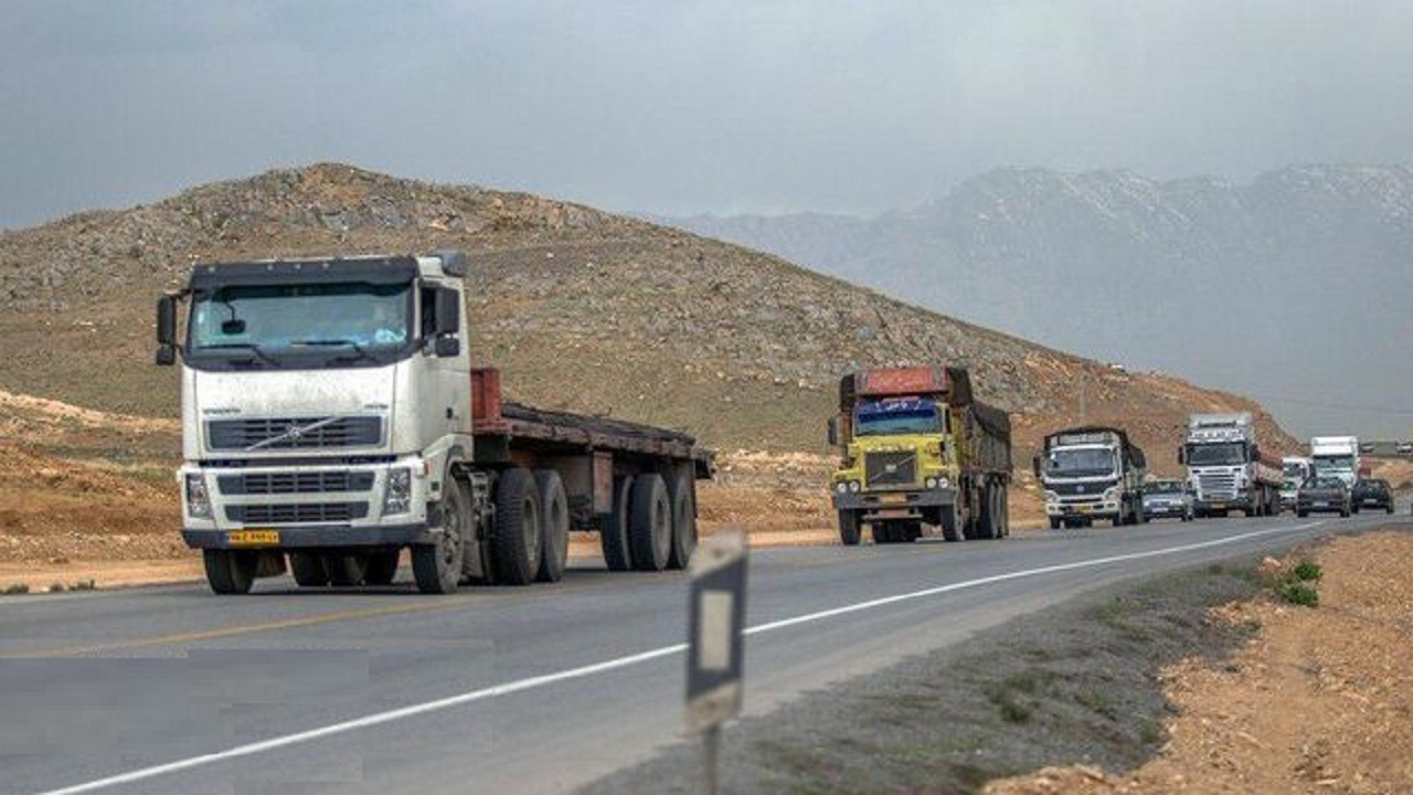رشد ۲۸ درصدی تردد خودرو‌های سنگین خوزستان در آبان ماه امسال