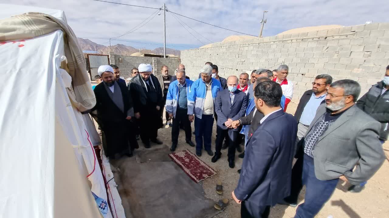 بازدید رئیس سازمان مدیریت بحران کشور از مناطق زلزله زده شهرستان بشرویه