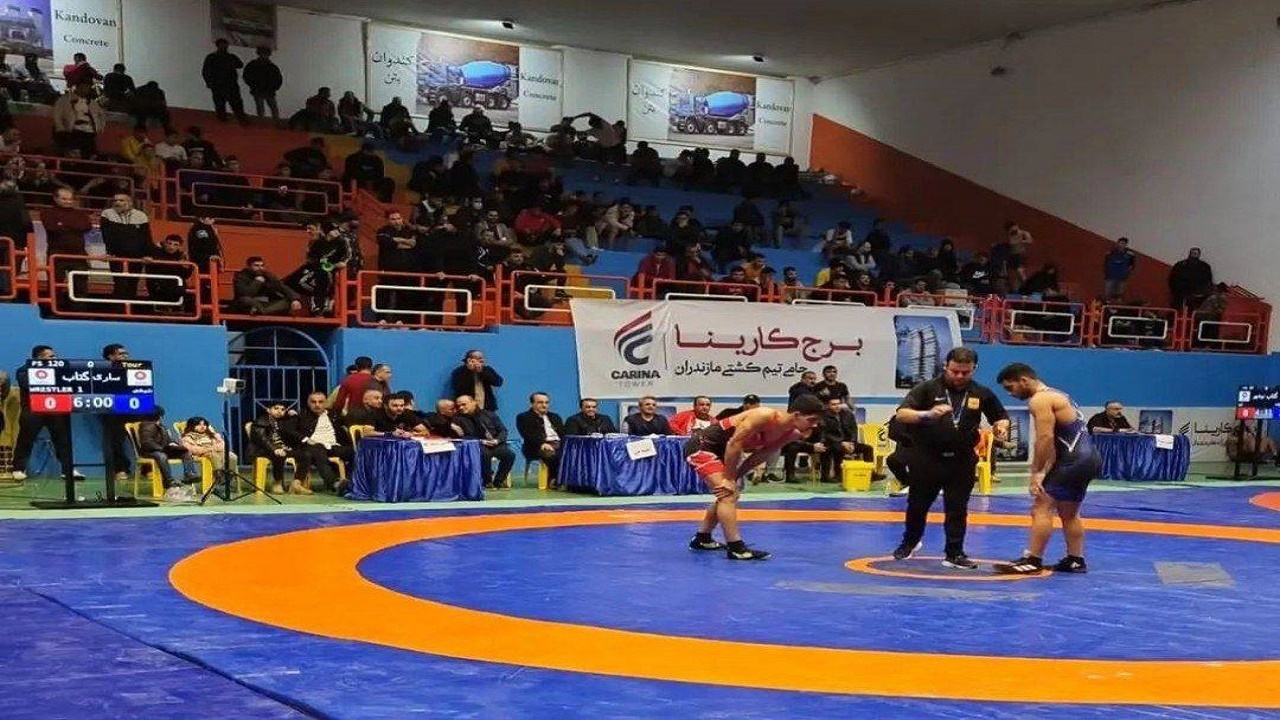 قهرمانی بابل در کشتی آزاد جوانان مازندران