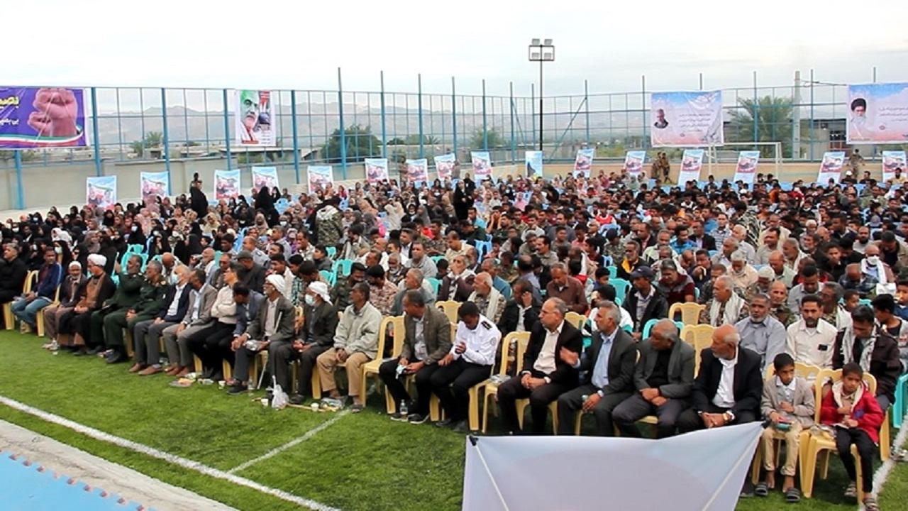 افتتاح مجموعه فرهنگی ورزشی شهید سلیمانی بخش بیکاه رودان