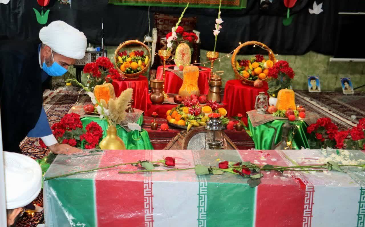 برگزاری مراسم انس با شهدا همزمان با یلدای فاطمی + تصاویر