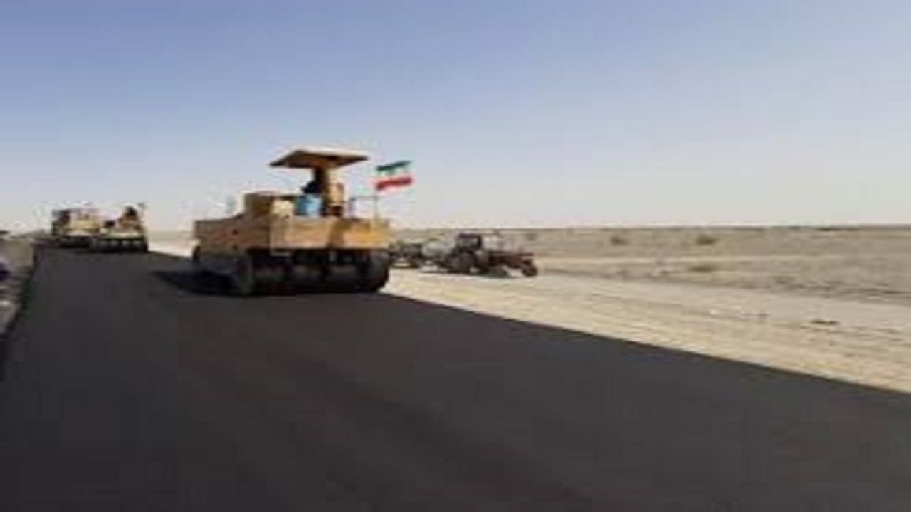 آسفالت ۵کیلومتر از قطعه چهار بزرگراه زابل- زاهدان
