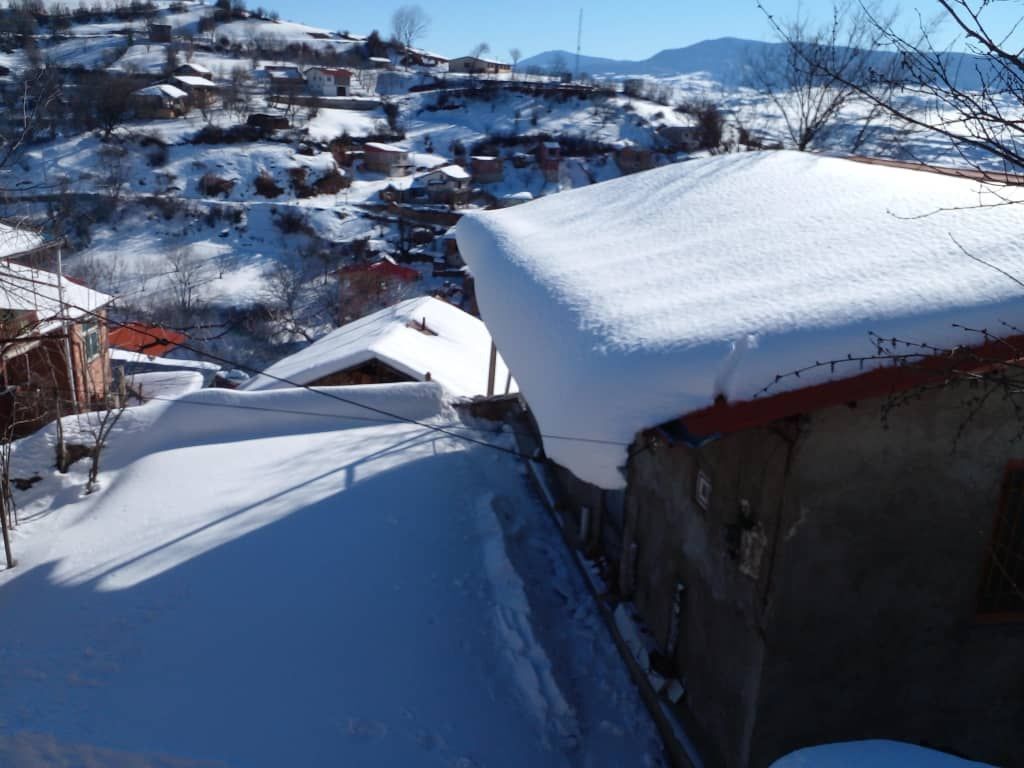 رخ نمایی زمستان با بارش برف + فیلم و تصاویر