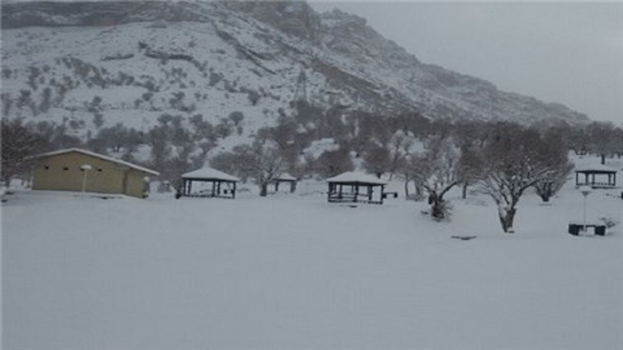 ارتفاعات اندیکا در خوزستان سفید پوش شد