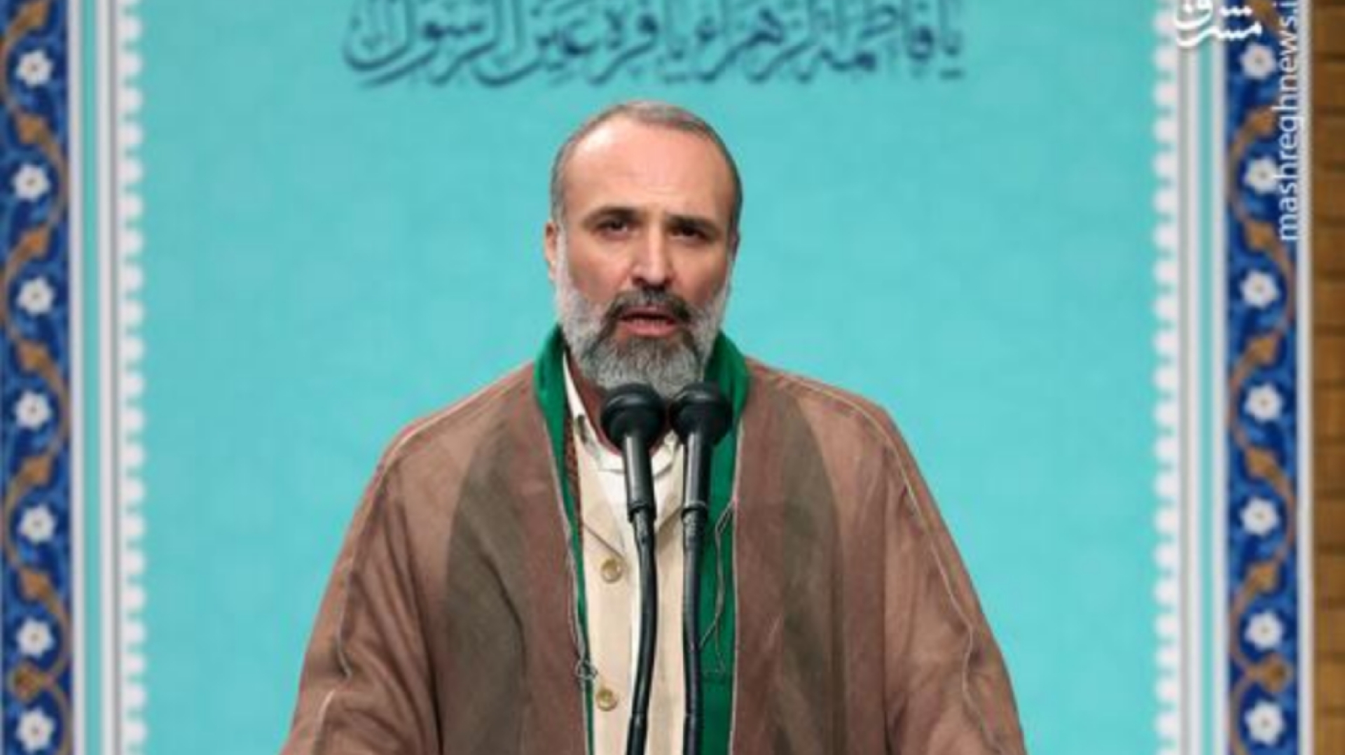 مدیحه سرائی سیدحسین قمصری در محضر رهبر انقلاب + فیلم