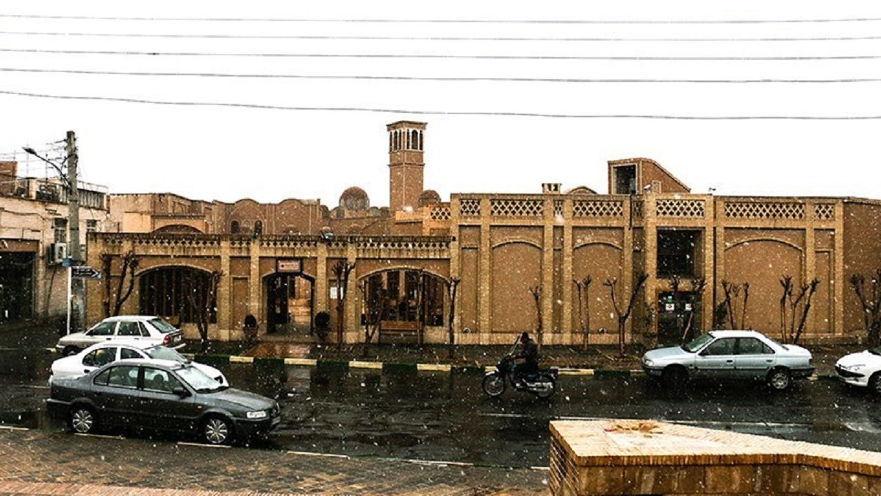 کاشان زیبا و برفی در قاب دوربین شهروند خبرنگار + فیلم