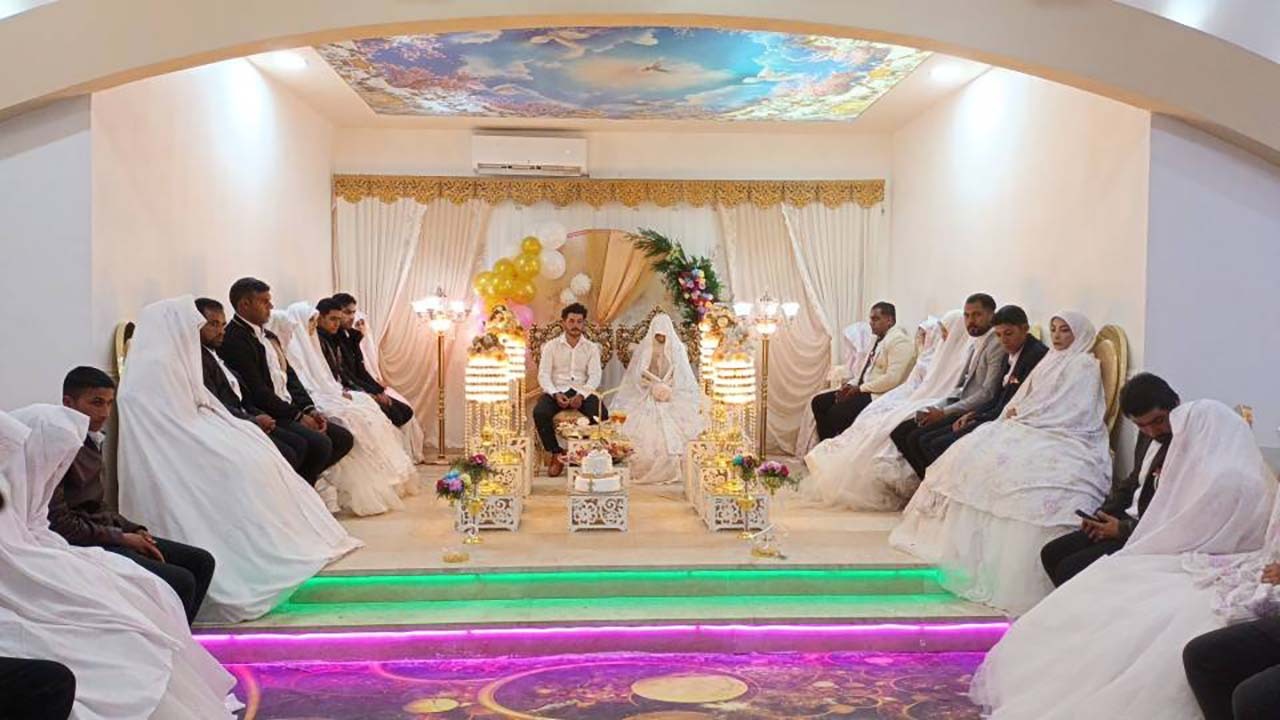 ۱۴ زوج جوان فهرجی به خانه بخت رفتند