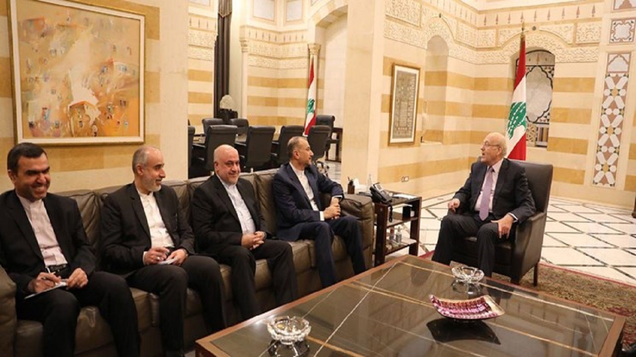 امیرعبداللهیان با نخست‌وزیر لبنان دیدار کرد