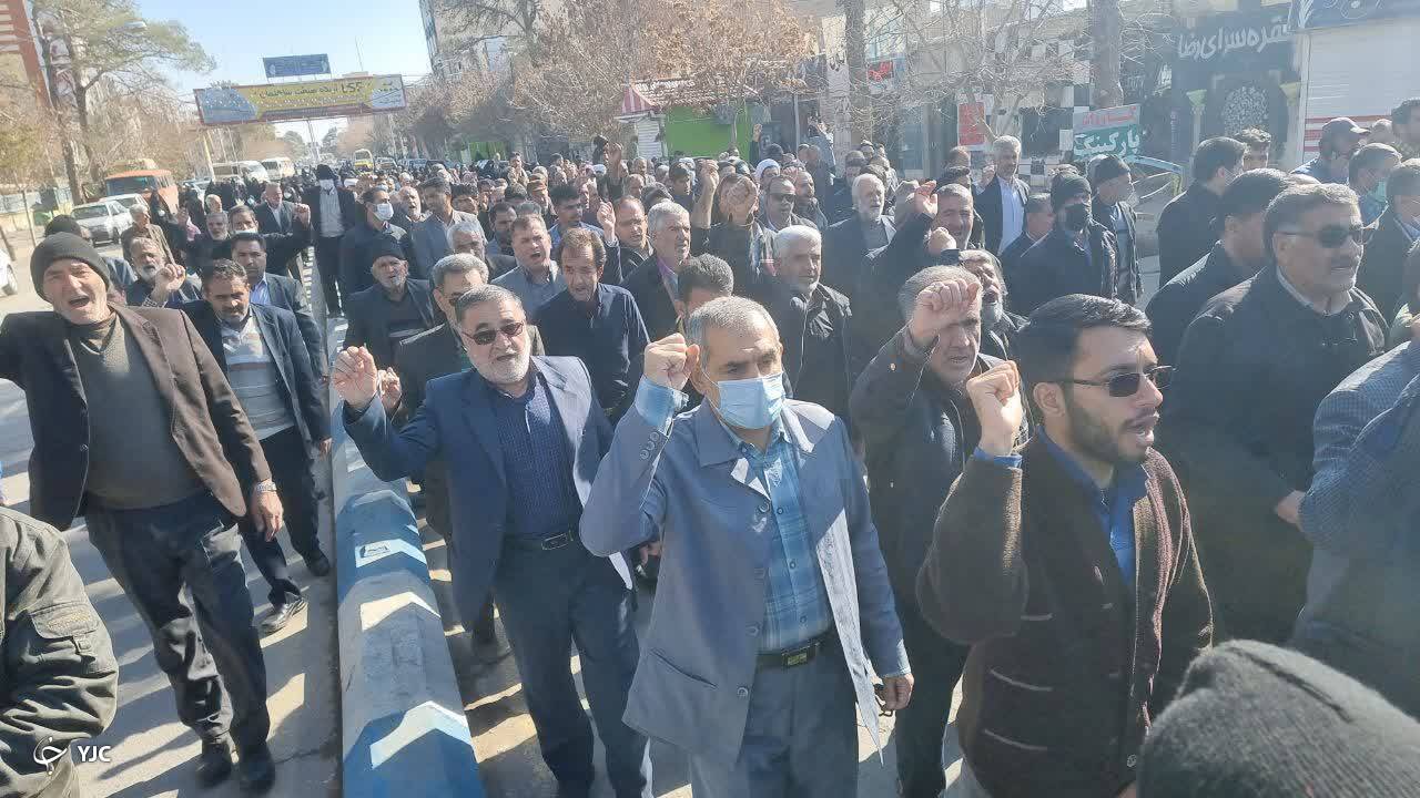 راهپیمایی مردم زرند