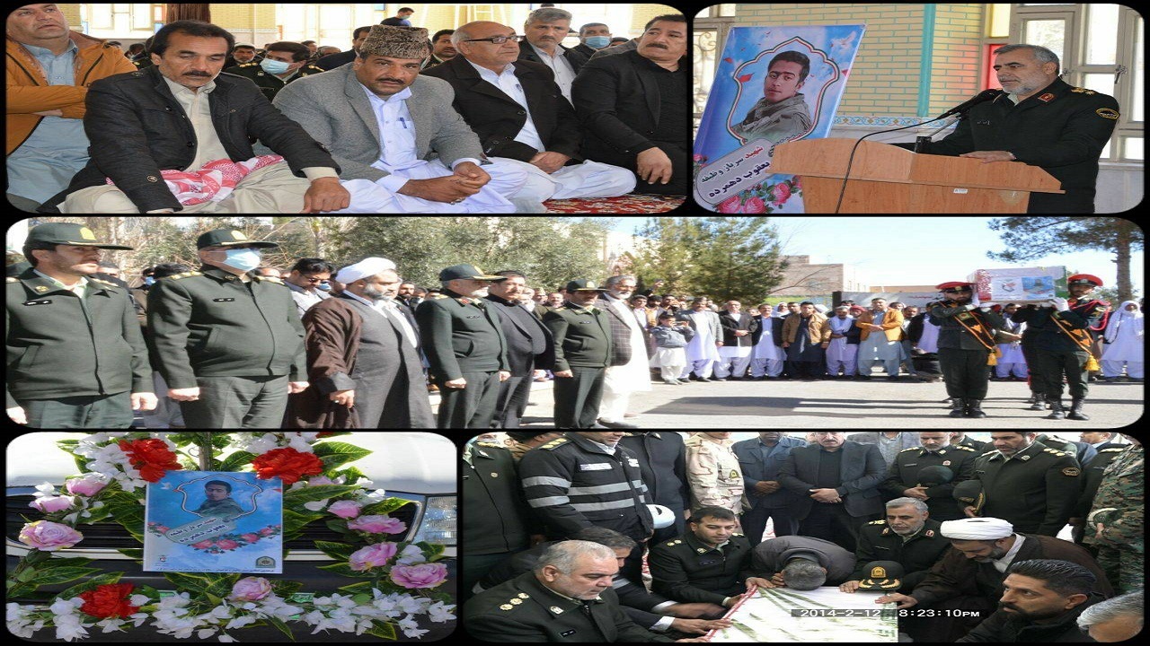 وداع همرزمان با شهید امنیت