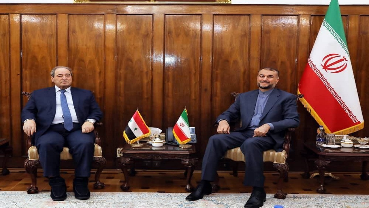 دیدار وزیران خارجه ایران و سوریه در دمشق 