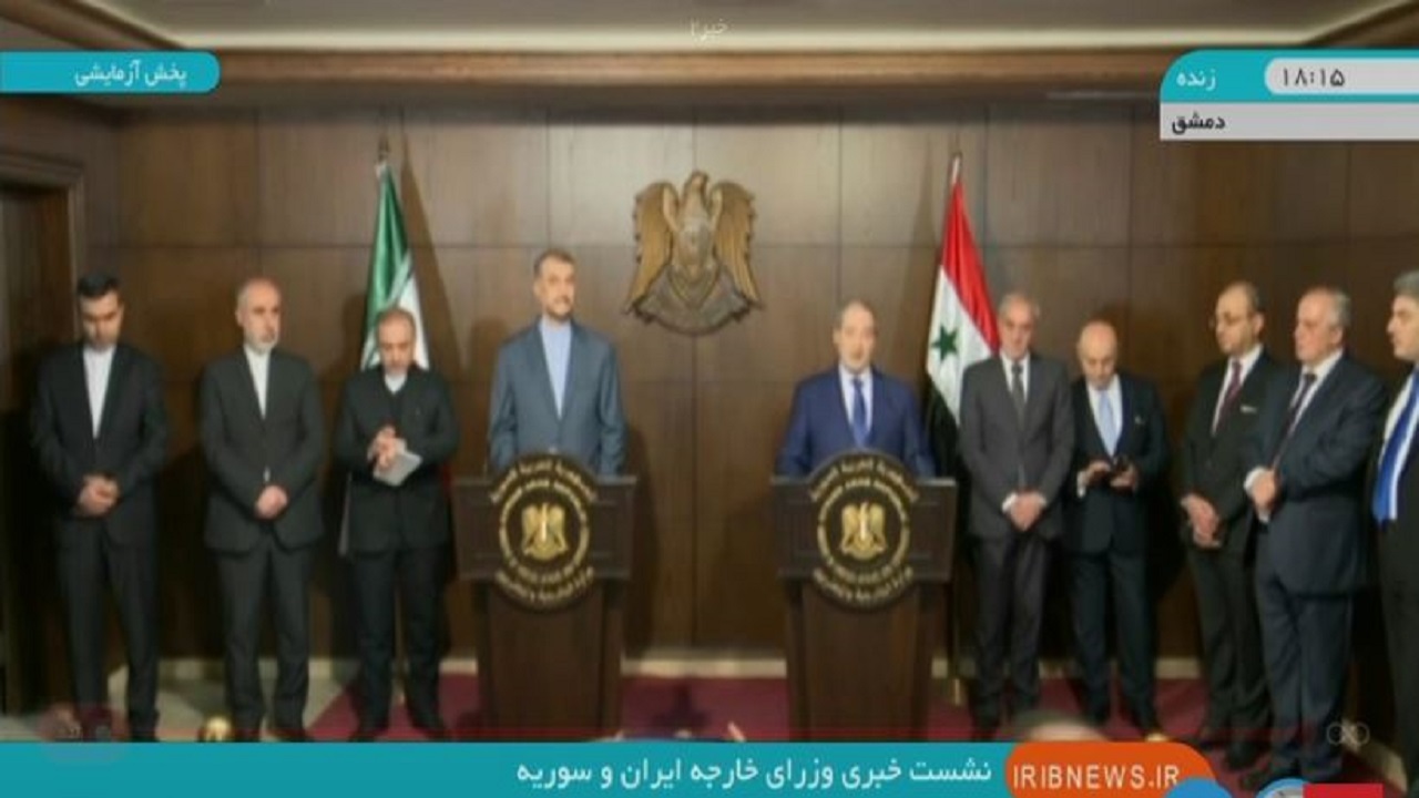امیرعبداللهیان: روابط تهران و دمشق در بهترین شرایط خود قرار دارد/ فیصل مقداد: ملت سوریه جنایات رژیم صهیونیستی را فراموش نمی‌کند