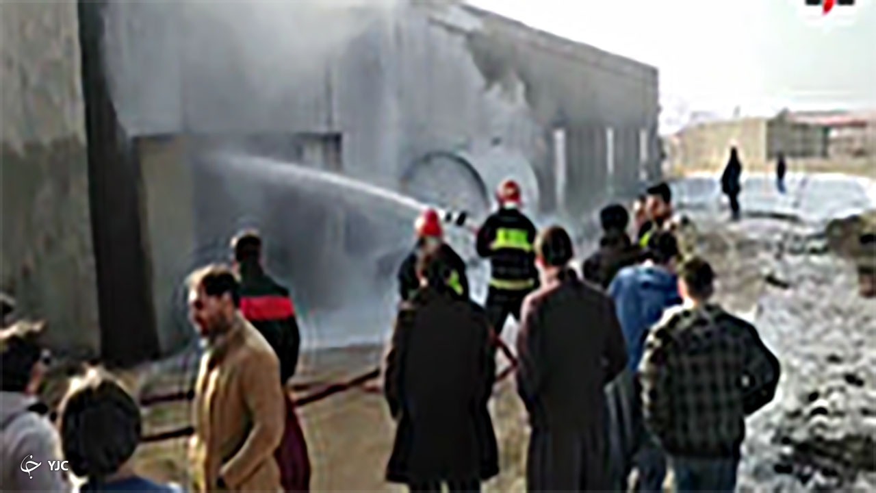 آتش‌سوزی در کارگاه پرورش قارچ در بوکان